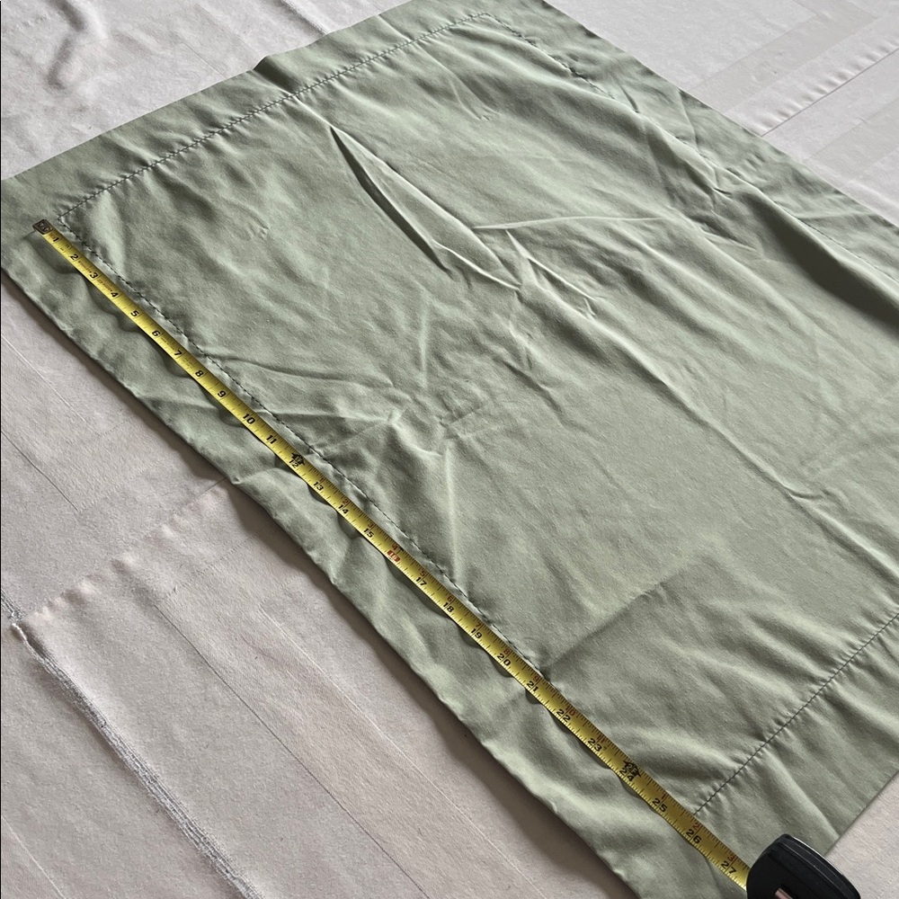 Twin Bed Ruffle Skirt And Sham Set Sage Green - Picture 2 of 4